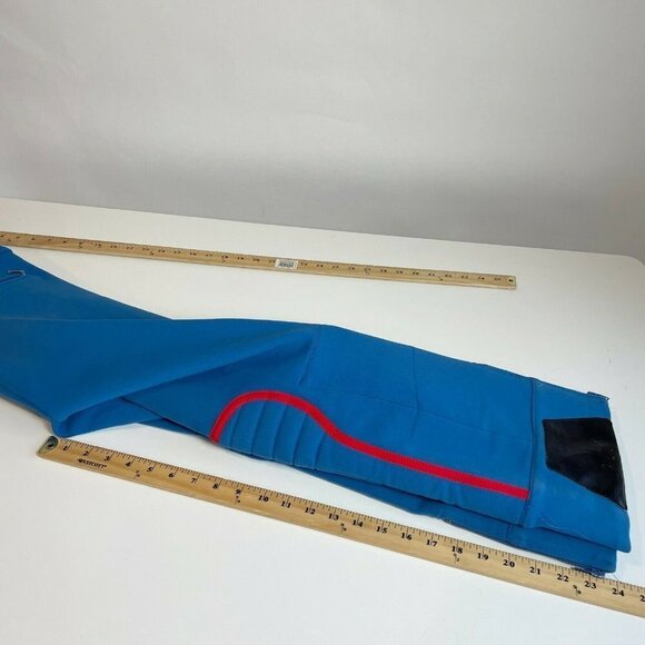 Colmar Sportswear Womens Mens Vintage Snow Ski Suit Overalls Blue L Zip Up 70s - Picture 11 of 12